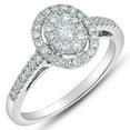 thumbnail image 2 of 0.50 CT. T.W. Halo Diamond Ring in 14K Gold, 2 of 6