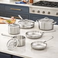 thumbnail image 2 of Member's Mark 10-Piece Modern Tri-ply Cookware Set, 2 of 10