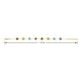 thumbnail image 4 of Multi-Gemstone Station Bracelet in 14K Gold, 4 of 4