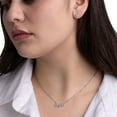 thumbnail image 7 of Sterling Silver and Diamond Identity Necklace, 7 of 8