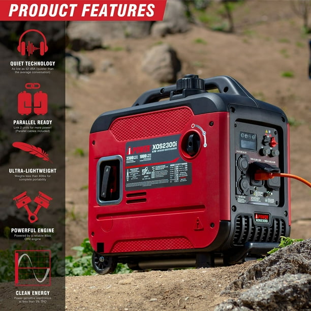 2300 / 1800-Watt AiPower Lightweight Portable Inverter With CO