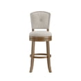 thumbnail image 2 of HH2Home Santa Clara II Wood and Upholstered Swivel Bar Stool or Counter Stool, 2 of 7