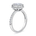 thumbnail image 2 of 1.20 CT.T.W. Oval Round Diamond Bridal Ring in 14K White Gold, 2 of 5
