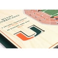 thumbnail image 4 of YouTheFan Miami Hurricanes 17"x13" 3D 5 Layer Stadium View Wall Art, 4 of 5
