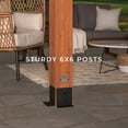 thumbnail image 9 of Backyard Discovery Beaumont Cedar Pergola with Trellis Roof and PowerPort, Choose Size, 9 of 13