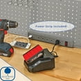 thumbnail image 4 of Seville Classics UltraHD 5-Piece Steel Garage Cabinet Storage Set With Pegboard Workbench, 10' Wide, 4 of 14