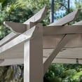 thumbnail image 4 of Member's Mark 12' x 16' Galvanized Steel Pergola Light Brown, 4 of 7