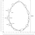 thumbnail image 8 of High Polish Abstract Oval & Round Mix Link Necklace in Sterling Silver, 8 of 8
