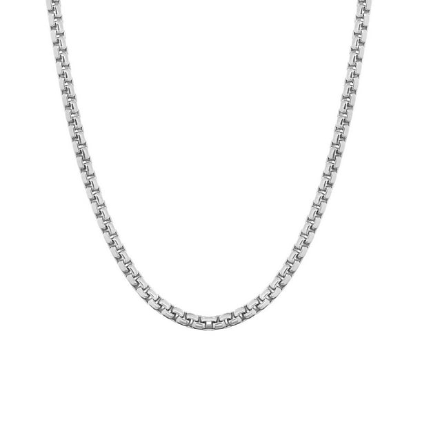Oval Box Chain Necklace in Sterling Silver - Samsclub.com