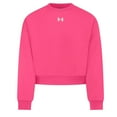 thumbnail image 1 of Under Armour Girls Rival Fleece Oversized Crewneck Sweatshirt, 1 of 4