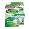 thumbnail image 1 of Polident 3-Minute Triple-Mint Antibacterial Denture Cleanser, Effervescent Tablets, 120 ct., 2 pk., 1 of 10