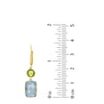 thumbnail image 6 of Multi-Gemstone Dangle Earrings in 14K Gold, 6 of 6