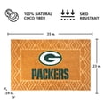 thumbnail image 3 of Logo Brands Green Bay Packers Coir Outdoor Mat, 3 of 3