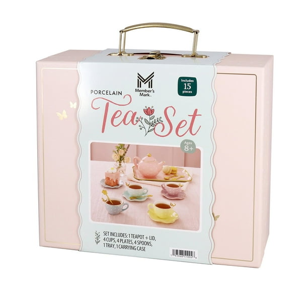 Member's Mark Butterfly Porcelain Tea Set, 15 pc. - Samsclub.com