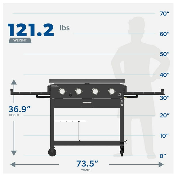 Member's Mark 4-Burner Propane Gas Griddle w/ Cover - Samsclub.com