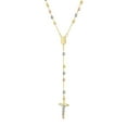 thumbnail image 3 of High Polish Rosary Bead Necklace in 14K Gold, 3 of 8