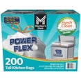 thumbnail interactive-video image 1 of Member's Mark Power Flex 13-Gallon Tall Kitchen Trash Bags, Fresh Scent, 200 ct., 1 of 10