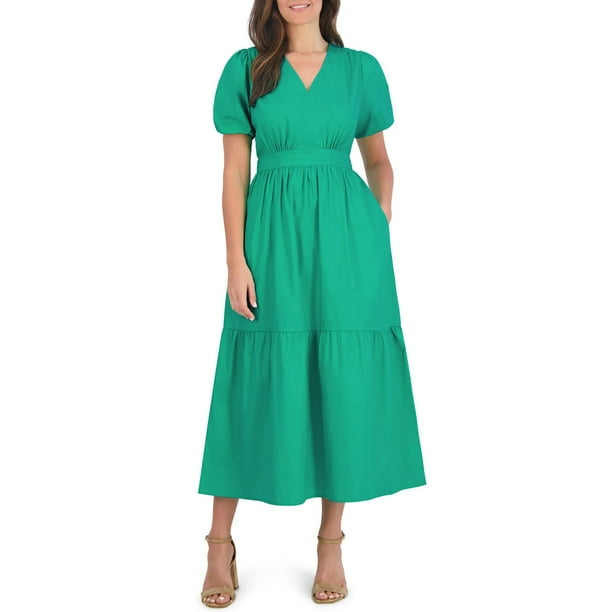 French Connection Ladies Puff Sleeve Maxi Dress - Samsclub.com