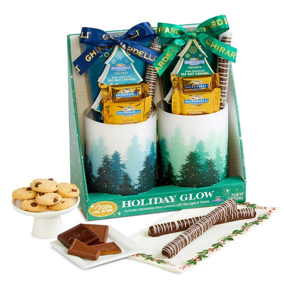 Ghirardelli Glass Lantern Gift Set, 2 ct.