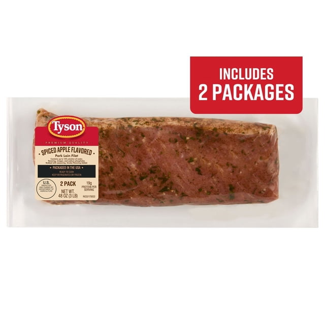Tyson Spiced Apple Flavored Pork Loin Filet, 24 oz., 2 pk.