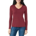 thumbnail image 1 of Member's Mark Women's Long Sleeve V-Neck Tee, 1 of 4