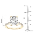 thumbnail image 5 of 3.48 CT.T.W. Elongated Cushion Cut Lab Created Diamond in 18K Gold, 5 of 7