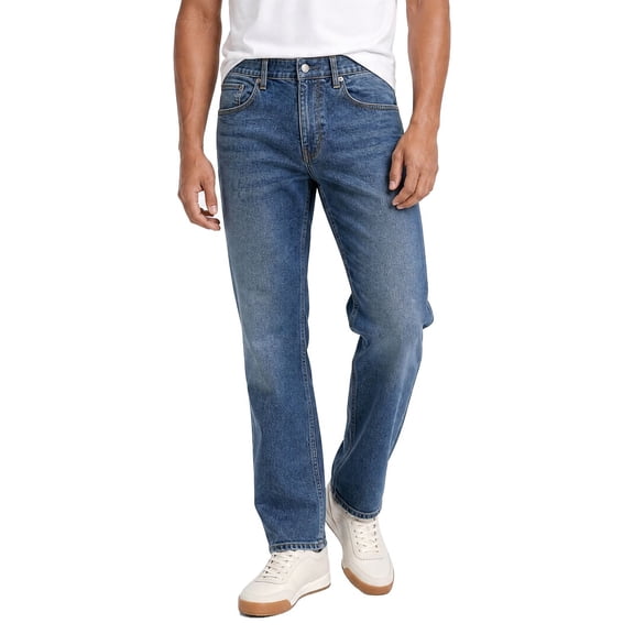 Lands' End Men's Brushed Denim 5 Pocket Pant