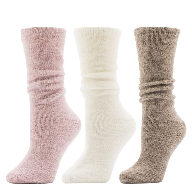 Cuddl Duds Women's 3Pk Cozy Slouch Sock