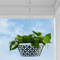 thumbnail image 2 of Member's Mark 14" Hanging Melamine Flower Pot with Stainless Steel Chain, 2 of 7