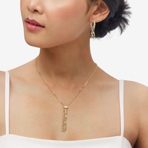 ANDRÉSD ネックレス lariat necklace ゴールド Solid Tassel Lariat Necklace in 14K Yellow Gold - Samsclub.com