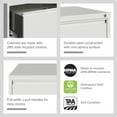 thumbnail image 3 of Hirsh 30" Wide 2-Drawer Lateral File Cabinet, Assorted Colors & Sizes, 3 of 13