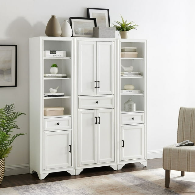 Crosley Furniture Tara 3-Piece Kitchen Storage Pantry Set