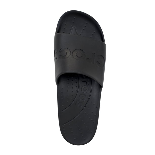 CROCS UNISEX Black Textured Slides M6 W8 like new! 5942292_Black?wid=400&hei=400&  main image 3