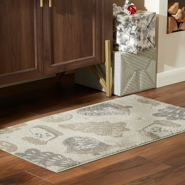 Frosty Bells Winter Whispers Holiday Area Rug, Assorted Sizes & Styles
