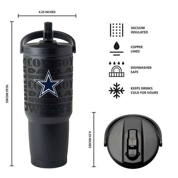 Logo Brands Dallas Cowboys Stainless Steel Tumbler Set