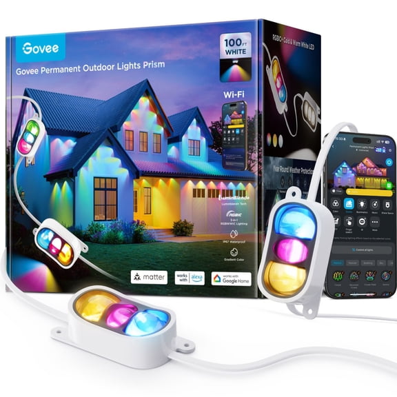 Govee 100ft Permanent Outdoor Lights Prism