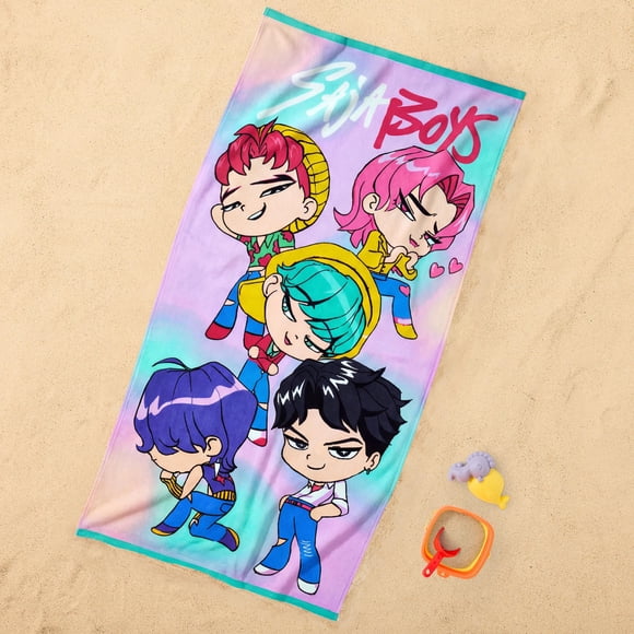 KPOP Kids Beach Towel, 36"x64"