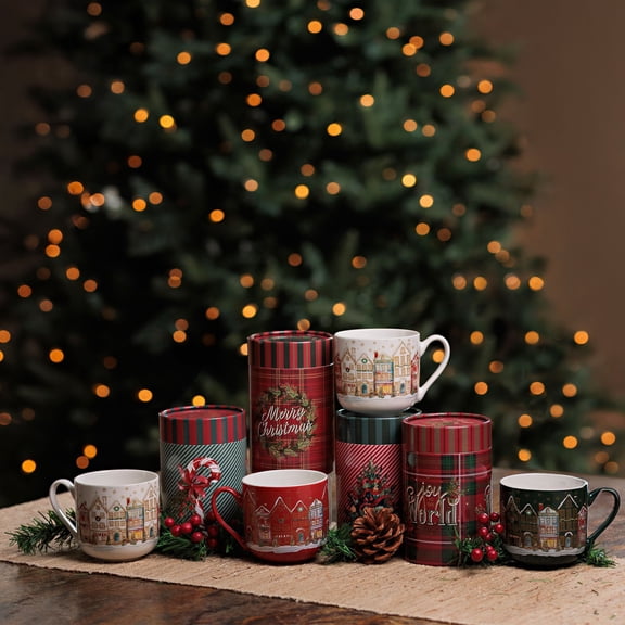 4-Pack Hot Cocoa and Cookie Gift, 32 oz.