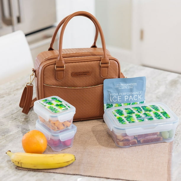 Veronica Jamison Hampton Faux Leather Lunch Tote by Arctic Zone