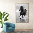 thumbnail image 3 of Graceful Horse Black and White Canvas Print by Oliver Gal Prints, 3 of 4
