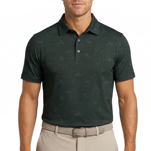 Greg Norman Men's Performance Golf Polo
