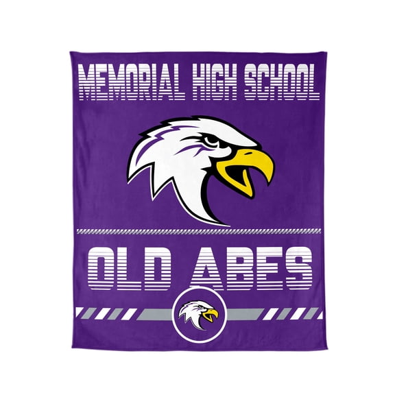 Logo Brands Memorial High School 60"x70" Super Plush Blanket