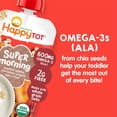 thumbnail image 2 of HappyTOT Organics Super Morning Pouch, Apple Cinnamon and Blueberry Banana Variety Pack, 12 ct., 4 oz., 2 of 7