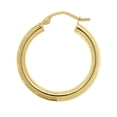 thumbnail image 2 of Matte & Hoop Earrings in 14K Gold, 2 of 7