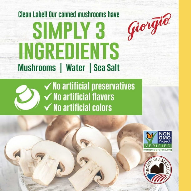 Giorgio Organic Mushrooms, 4 oz., 12 pk. - Samsclub.com