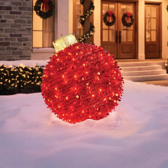 Member's Mark 36" Pre-Lit Pop-Up Tinsel Ornament