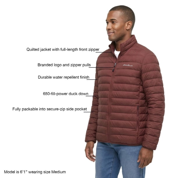Eddie Bauer Men's Down Packable Jacket - Samsclub.com