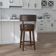 thumbnail image 6 of HH2 Home Lawton Wood Counter Height or Bar Height Swivel Stool, 6 of 13