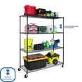 thumbnail image 9 of Seville Classics MEGA RACK 4-Tier NSF Steel Wire Shelving, 60" x 24" x 76" H, 9 of 17