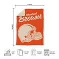 thumbnail image 5 of Logo Brands Cleveland Browns Luxe Dreams Throw, 60" x 80", 5 of 6